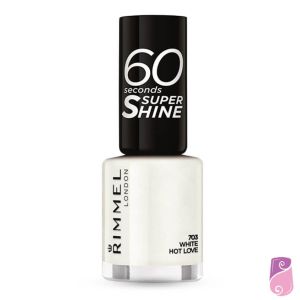 Verniz Rimmel London 60 Seconds #703 White Hot Love 8ml